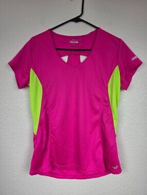 BCG Tru-Wick Women's XL Pink and Lime Athletic Shirt